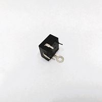 Кнопка прямоугольная для фонарика, 4pin, ON-ON с невидимой фиксацией, 30V  1.0A, нормально замкнут, корпус: черный (PBS-1204K)