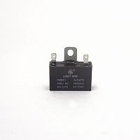 Конденсатор Пуско-рабочий для вентиляторов и кондиционеров  2 mkF 450V имп 5% CBB61 (МБГЧ) 37х15х25мм, прямоугольный, с клеммами, пластик, цвет: черны