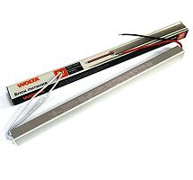 Блок питания для св/д техники, 24V, 2.08A, 50W, с проводами, мебельный (длинный), 310x25x20мм, IP22, вх: AC 220-250V, вх. разъем: два провода, металл 