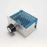 РЕГУЛЯТОР МОЩНОСТИ AC ФАЗОВЫЙ до 4000W 220v max 20A ТОЛЬКО с АКТИВНОЙ нагрузкой; вх: 220V (50Hz); max регулир.мощн: 4000W; регулиро
