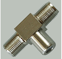 F-ТРОЙНИК (гнездо "F-тройник) (Переход F гн.-2 х F гн.) (4-616/05-4204-4)