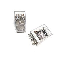 Реле э/м DC24V 10A 8pin, в панель/под клеммы, Контакты: 2 перекл.группы (2С) (28VDC/10A; 250VAC/10A) 26x20x34мм (HE LI SHUN HLS-13F-2-DC24V/13F-2(SCL)