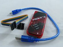 Программатор PICKIT-2 W Для PIC-контроллеров, микросхем памяти EEPROM (серии 11x, 24x, 25x, 93x) и ключей KeeLOQ (MCP250xx), Питание от USB,  
