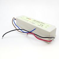 Блок питания для св/д техники, 12V, 8.3A, 100W, с проводами, Strait (узкий), IP67, вх: AC 220-250V, пластик LP100-W1V12