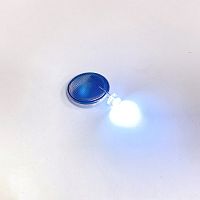СВЕТОДИОД 5мм БЕЛЫЙ 0.3W 15cd ( 15000 mCd ) 3-3,4V Угол свеч=15-20°; цв.линзы: прозрачный ( DFL-5013UWC-15 №288 )