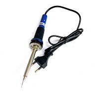 ПАЯЛЬНИК  40w  220v (HL0027B) (Ручка- пластик син.) нихромовый нагреватель; Long Life- долговеч.жало:d=5мм; t рабоч: 250°C; вр.разогр: 3-5мин. 