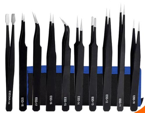 ПИНЦЕТ 120мм "ESD-15" фото 6 ПИНЦЕТ 120мм "ESD-15" фото 6