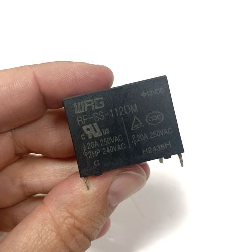 Реле э/м DC12V 20A 4pin, пайка (PCB), Контакты: 1гр. на замыкание (1А) 30x15x23мм (WRG RF‑SS‑112DM) Реле э/м DC12V 20A 4pin, пайка (PCB), Контакты: 1гр. на замыкание (1А) 30x15x23мм (WRG RF‑SS‑112DM)