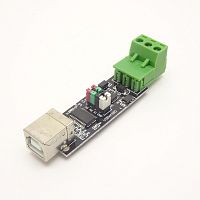 МОДУЛЬ: ПРЕОБРАЗОВАТЕЛЬ сигналов USB - TTL - RS485	Совместимость порта USB: USB 2.0;  Защита: USB и RS485; Скорость передачи данных: 300...9 216 000 b