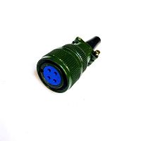 РАЗЪЕМ KP2-16K4P (каб.роз) ГНЕЗДО НА КАБЕЛЬ 4pin  (ответная часть KP2-16J4A на корпус )