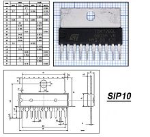 Микросхема TDA7266L orig SIL10/SIP10