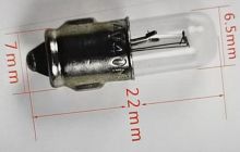 Лампа индикаторная 28V, 40mA  22х7х6мм шлицы