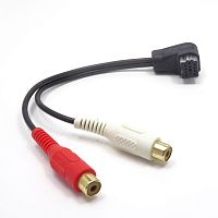 Автопереходник  AUX IN-вход Pioneer VS12; 2RCA гнездо-на квадратн.разъем угловой; 12PIN (на кабеле длина 10-24см); Применяется на моделях Pioneer , им