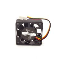 Вентилятор компьютерный DC12V, 40x40x10мм, 7 лопастей, 5000об/мин., подш. скольжения, разъем: фишка-2pin, 3pin, 0.06A 1.44W Gembird D40SM-12A, пластик