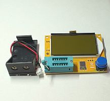 Прибор "Транзистор Тестер" LCR-T4 ( на ATmega328 ) ( Без корпуса, с ОТСЕКОМ для кроны ) 