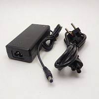 Блок питания импульсный, 12V,  5.0A, 60W, штекер: 5,5 х 2,5мм, 125x55x32мм, вх: AC 110-240V, вх. разъем: ноутбучный, с кабелем питания A-12V-5A