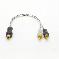 КАБЕЛЬ 1RCA гнездо х 2RCA штекер (Y-адаптер)  0,2m "AUDIO NOVA RC4-2M1F"