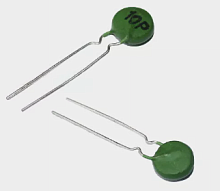 PTC ТЕРМОРЕЗИСТОР 2-PIN 1.5 Om ЗЕЛЕНЫЙ D=10mm R=1.5 Ohm (PTC10P/PTC-10P) Позистор/Термистор для сварочных аппаратов (Сварочный) (Сварка)