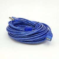 КАБЕЛЬ USB >USB AM-AF ver.2.0 10,0м УДЛИНИТЕЛЬ (17467/5) (штек.USB A - гн.USB A) силикон, 100% экран