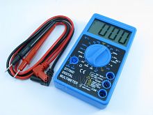 Мультиметр DT-700D (Генератор) (компакт.) Udc: 0-1000v; Uac: 0-750v; Idc: 0-10A; R: 0-2000kOм/ генератор Меандра (60Гц) звук.прозв.соед. тест диодов и