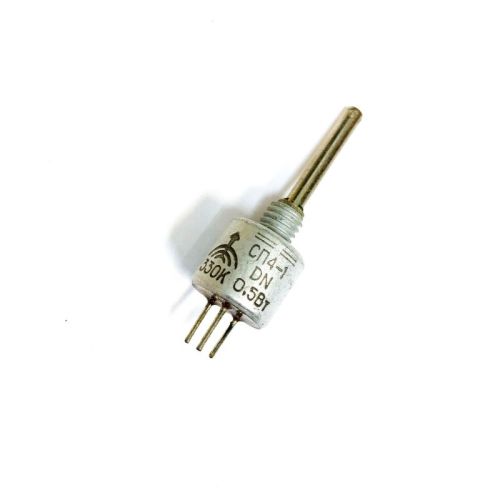 РЕЗИСТОР 0.5Вт СП4-1А 330 KOM подстр. 3pin (вал М2 х 25мм) 77049