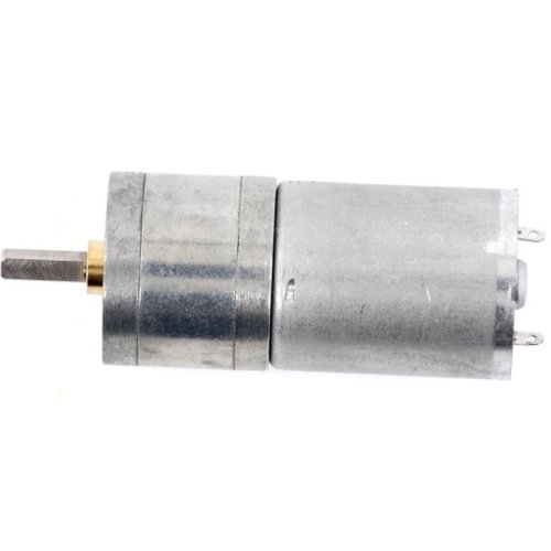 МОТОР с цилиндрическим редуктором DC=12V  I=100-330mA   JGA25-370 205 об/мин б/нагр / 145 об/мин с нагр (Удерживающий момент: 1.43 кг/см)  для проекто