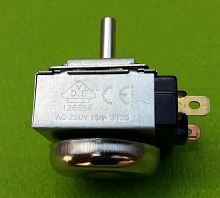 Таймер электро-механический "DKJ/1-120 16A/250V/AC" (120 минут), со звуковым сигналом; шток d= 6мм, L= 8,5мм, крепление 4шт, растояние 23мм