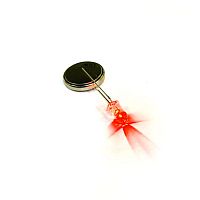 СВЕТОДИОД 5мм КРАСНЫЙ  3 Cd 12v; встроенный резистор  ( Цв.линзы: прозрачн. ) Угол свеч: 30°;. ( 389 DFL-5AR4MC-12 )