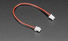 Разъем 2pin 2468 AWG26 2.0mm 2 х JST-PH-02 (2 разъема с обеих сторон) штекер с гнездами на проводе (шлейф) L=160мм джампер