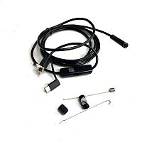 ВИДЕОЭНДОСКОП Гибкая камера,  "Android (micro USB/USB)"  (d=8мм- ;жесткий кабель 2м)  IP67  2.0Mpix (HD); PAL 640:480/1280:720; подсветка 6LED; OC: (A