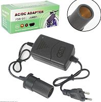 Блок питания импульсный, 12V, 4.0A, 48W, штекер: гнездо прикуривателя, вх: AC 220-250V DC102