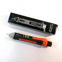 Тестер напряжения бесконтактный AC12-1000V NJTY T-02A  Звуковое и световое оповещение,фонарик и лазерная указка;  батарейки не вх. в комплект   Детект