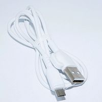 КАБЕЛЬ USB-AM / microUSB (штек.5pin)  ver.2.0  1,0м   Круглый; d=3,2мм; цв:белый;     