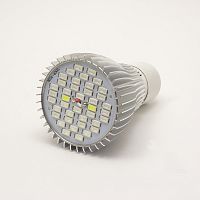 Лампа св/д  ФИТОE 27 30W (40LED SMD)"Полн. спекр" (380-730нм) 650Lm 120°   40св/д: 22красн(660нм)/12син(450нм)/2бел/2 ИК(730нм)/2 УФ(380-410нм); корп