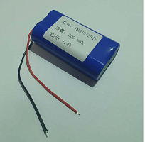 АККУМУЛЯТОР 18650 7,4V 2000mAh,  Li-ION, (сборка 2шт.), 2*18650 2S1P 18х65mm   