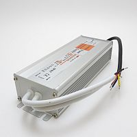 Блок питания для св/д техники, 12V, 12.5A, 150W, штекер: отсутствует, Strait (узкий), 200x68x38мм, IP67, вх: AC 220-250V, металл SLS-150W, XF-150-12