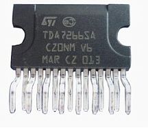 Микросхема TDA7266SA orig PA 2X5W BTL (11V/8 Ом) , Gv=26dB /DBS15/