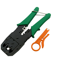 ЩИПЦЫ ОБЖИМНЫЕ ТЕЛЕФ HT-315 (HT-200/TL-315/HY-210) УНИВЕРСАЛЬНЫЕ: 4P4C (RJ10) ; 4P2C; 6P4C (RJ11) ; 6P6C (RJ12) ; 8P8C (RJ45) для витой пары; со стрип