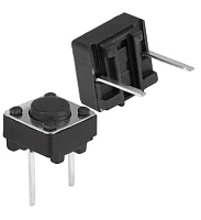 Микрокнопка квадратная тактовая, 2pin, 6x6x4,3мм, L=0,5мм