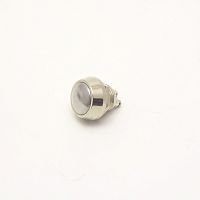 Антивандальная кнопка круглая для домофона, 2pin, OFF-(ON) без фиксации, 12-36V 2.0A, под гайку М12, под винт, d:12мм, нормально разомкнут (PBS-28B)