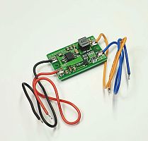 Драйвер для светильников, 1 500mA, 15W, вх: 6-16V, кол-во св/д: 1-3*5W.шт, вх. разъем: два провода, вых. разъем: два провода