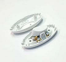 Выключатель для бра, 2pin, OFF-ON с фиксацией, 220V 6.0A, корпус: белый (Makel)