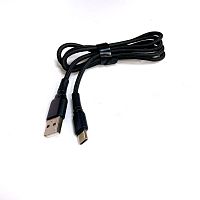 КАБЕЛЬ USB-AM / USB x Type-C (штекер) 1.0М "X-37-TC"; круглый; материал оплётки:ткань; d=3мм; цвет: черный