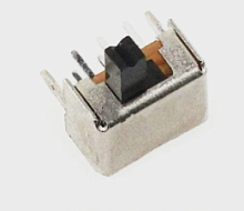 Переключатель движковый, 6pin, 2 полож., 2xON-ON с фиксацией, под пайку, 8,6x6,8x4,6мм, L=4,6мм, DIP, корпус: стальной (SK22D07-V2, SK22D07VG2)
