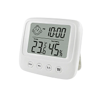 ТЕРМОМЕТР/ГИГРОМЕТР/ЧАСЫ ЦИФР. CX-1222 Большой ЖК-дисплей; Кнопки настроек;  Диапаз.t: комн.-10..+70°C; пит:1хAAA/1,5V; Настенный/настольный