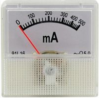 МИЛИАМПЕРМЕТР DC0-500мА 40х40 (-5,0) (МилиАмперметр 500ma 40x40)