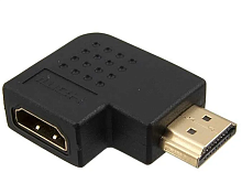 ПЕРЕХОДНИК HDMI ГНЕЗДО на HDMI ШТЕКЕР УГЛОВОЙ; GOLD; тип2 F/M-R (HAP-017) -77946-