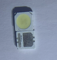 СВЕТОДИОД SMD 3535 2W , 6V (3.5x3.5x0.6mm)  (большой контакт -) двойной  БЕЛЫЙ (10000-15000K) 150Lm  U=5,2-6,0V I=150-250 mA; 10000°K  SBWVL2S0E (Для 