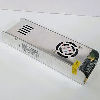 Блок питания для св/д техники, 24V, 14,5A, 350W, разъем под болт, Strait (узкий), 220x65x40мм, IP22, вх: AC 220-250V, вх. разъем: разъем под болт, мет