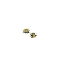 Разъем - гнездо microUSB-B (5pin) на плату; (SMD /4 уст. лепестка SMD) тип-microUSB Горизонт.исполн; врезн.монтаж (дл=6.7мм/шир=7.5мм/10.0 с крепежом)